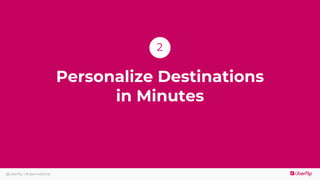 @uberflip | #uberwebinar
Personalize Destinations
in Minutes
2
 