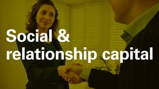 Social 
relationship capital
 