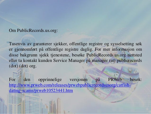 Steinbit Internett dating svindel