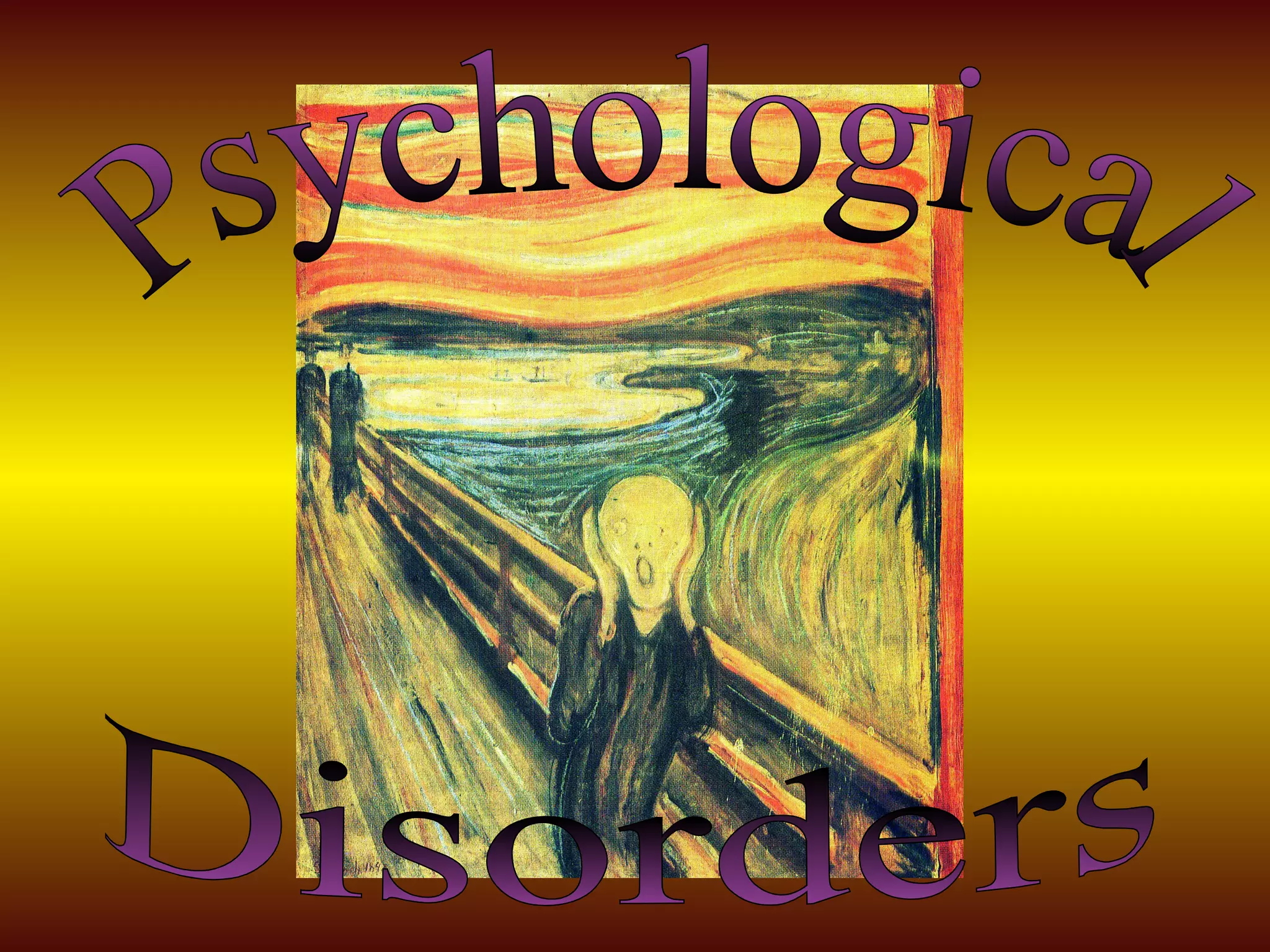 Psychological Disorders 