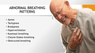 Abnormal breathing pattern