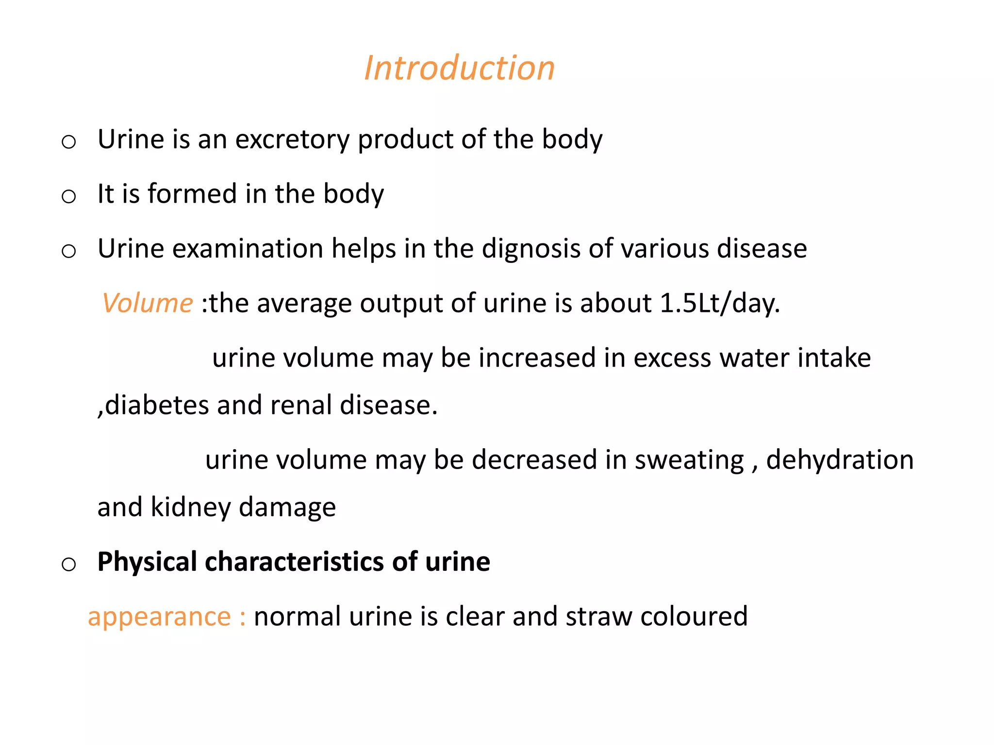 Abnormal constituents of urine PPT