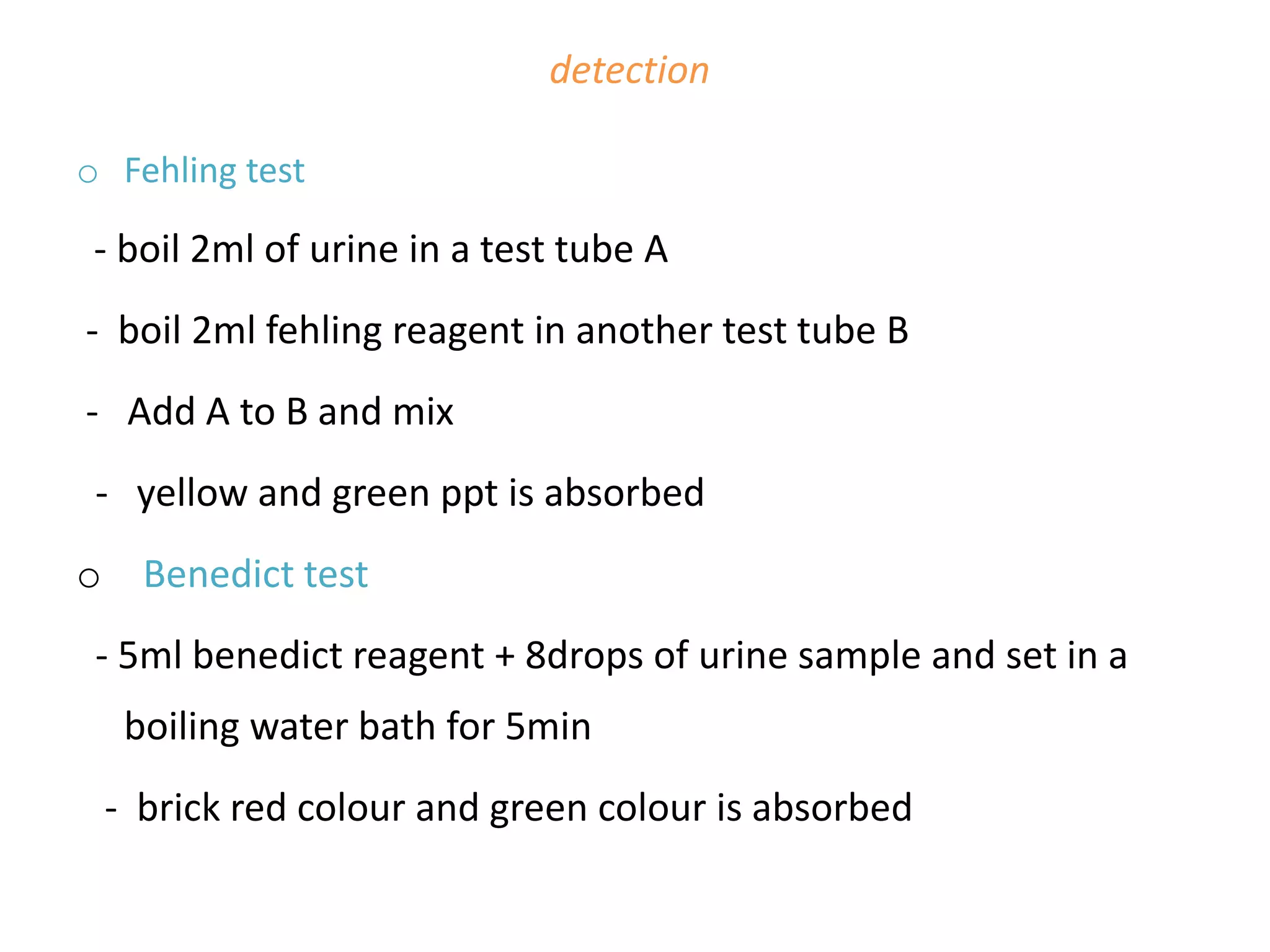 Abnormal constituents of urine PPT