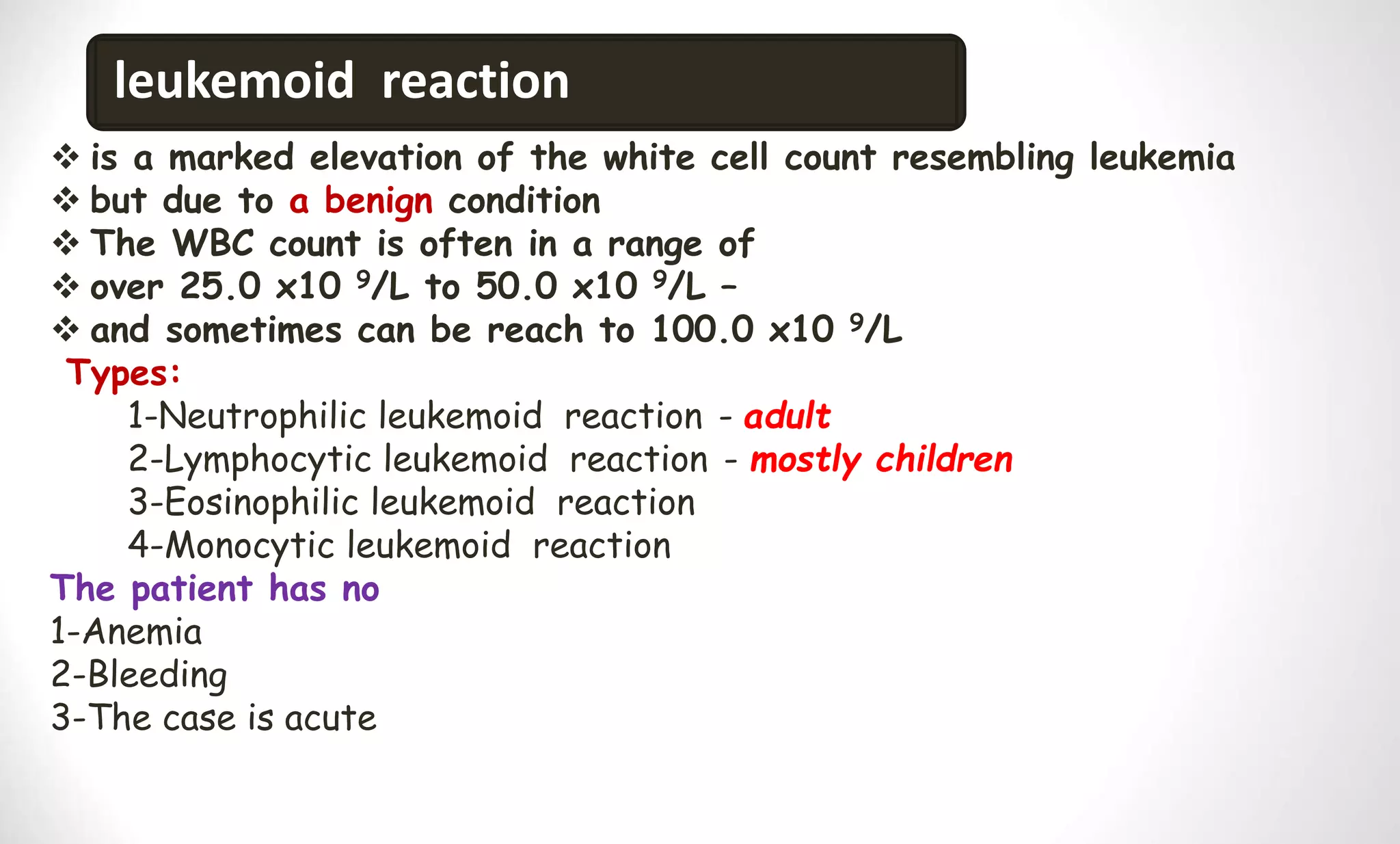 Abnormalities in leukocyte number.ppt