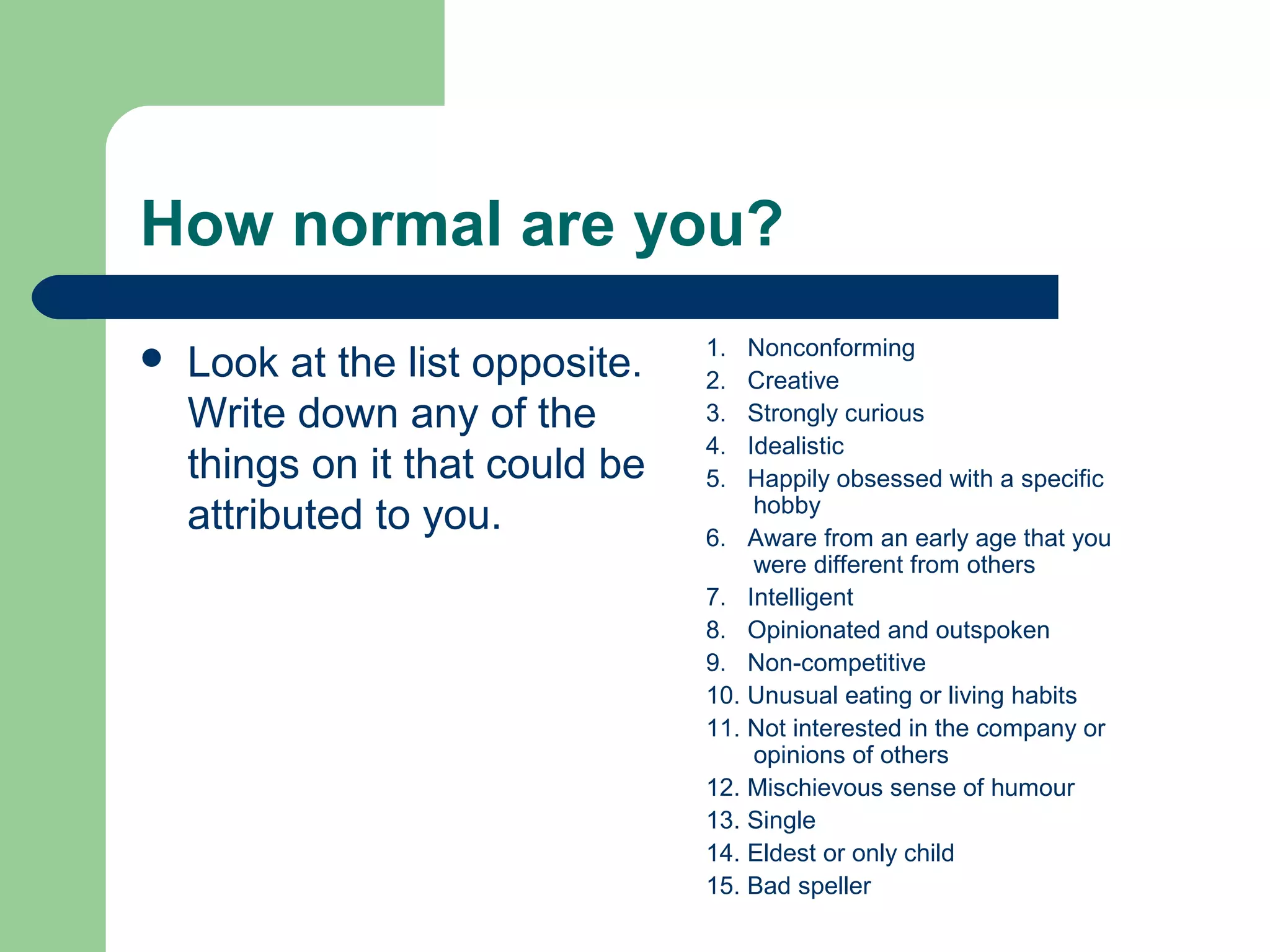 Abnormality introduction | PPT