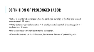 Prolong Def Comprehensive Overview of Prolonged, Obstructed Labor and Cephalopelvic ...