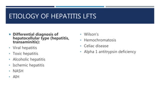 Abnormal liver function tests | PPTX