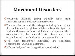 movement disorders | PPTX