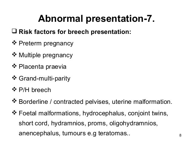 types of abnormal presentation