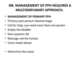 Pph Approach Abnormal pueperium-1.pptxggghhhjhhyggfff | PPTX