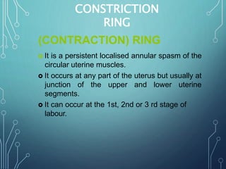 Abnormal uterine action | PPTX