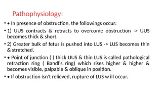 Pathologic Retraction Ring Comprehensive Overview of Abnormal Uterine Actions and Labor ...
