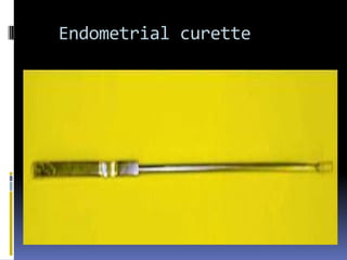 Endometrial curette
 