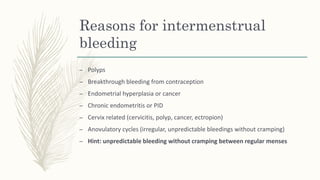 Brief Review of Abnormal Uterine Bleedings | PPTX