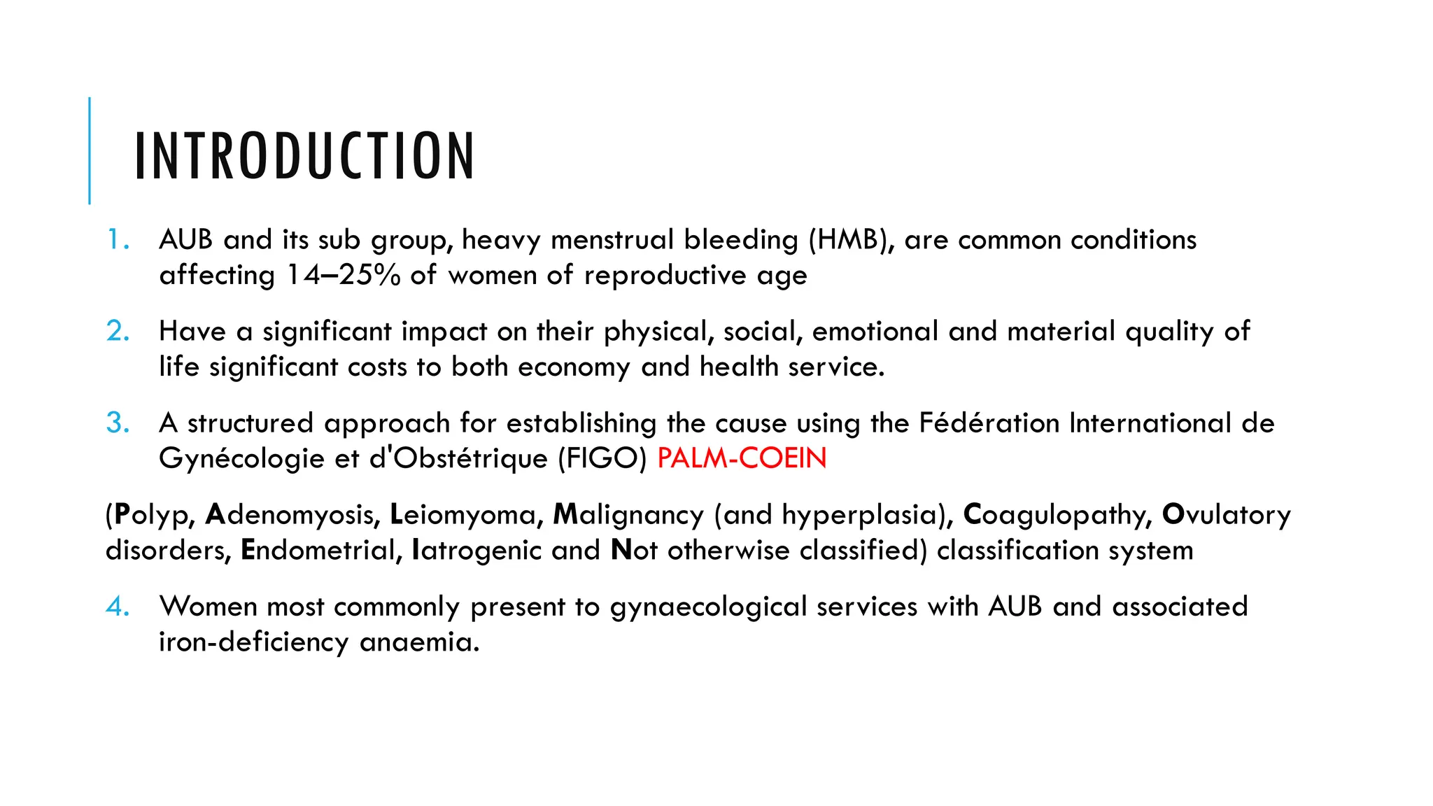 CONTINOUS MEDICAL EDUCATION ABNORMAL UTERINE BLEEDING | PPTX ...