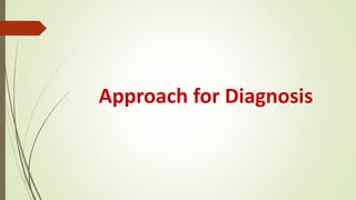 Approach for Diagnosis
 