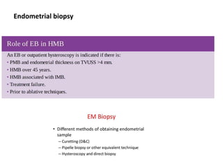 Endometrial biopsy
 