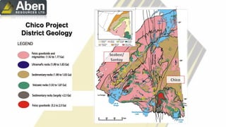 Morelli and MacLachlan, 2012
Chico Project
District Geology
 