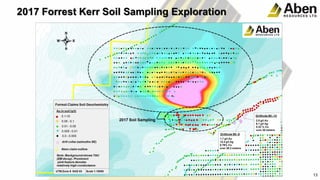 16
13
2017 Forrest Kerr Soil Sampling Exploration
 