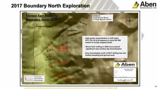 14
14
2017 Boundary North Exploration
 