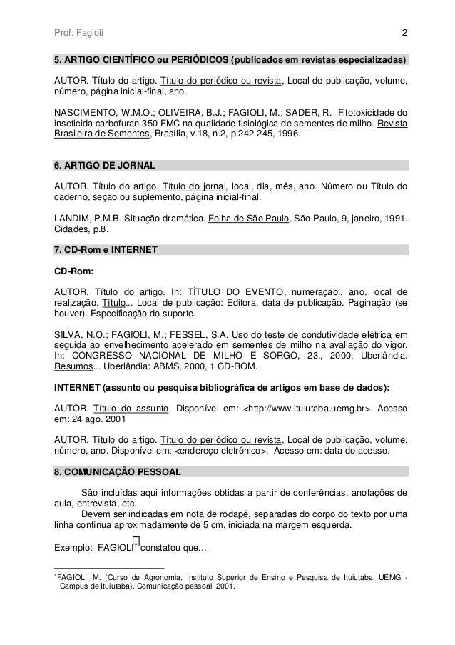 Referencias bibliograficas artigo