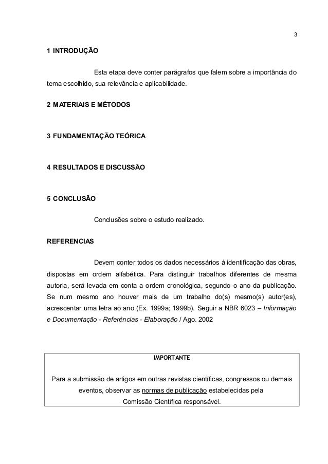 Abnt artigo cientifico