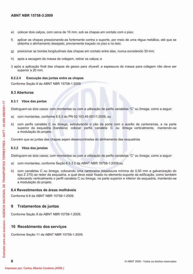 Nbr 15758 Pdf Download _ ABNT Norma 15758-2: Drywall Forros Overview ...