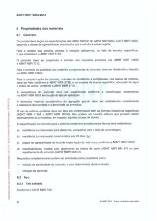 Abnt nbr 16055 parede concreto