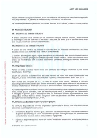 Abnt nbr 16055 parede concreto