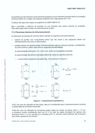 Abnt nbr 16055 parede concreto