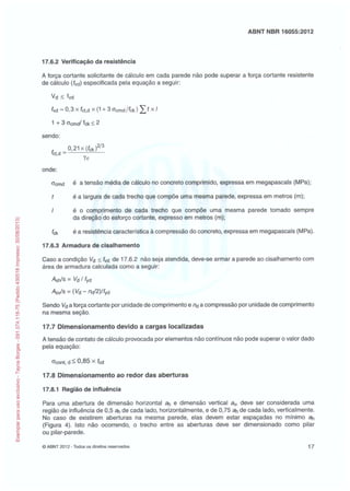 Abnt nbr 16055 parede concreto