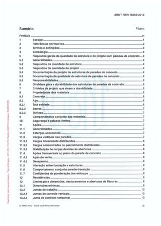 Abnt nbr 16055 parede concreto