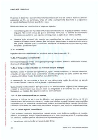 Abnt nbr 16055 parede concreto