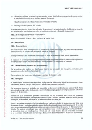 Abnt nbr 16055 parede concreto