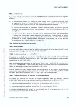 Abnt nbr 16055 parede concreto