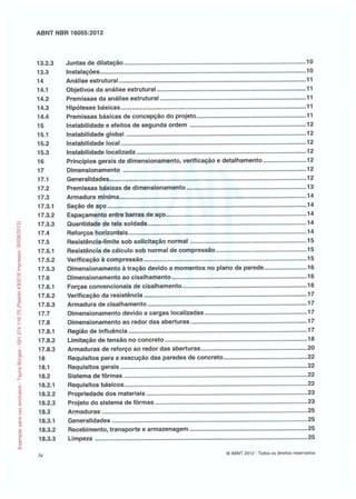 Abnt nbr 16055 parede concreto