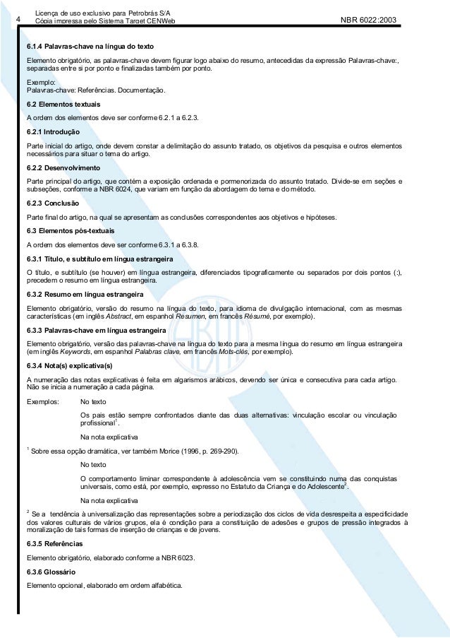 Abnt artigo cientifico