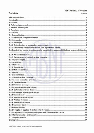 Abnt nbr iso iec 31000-2018 | PDF