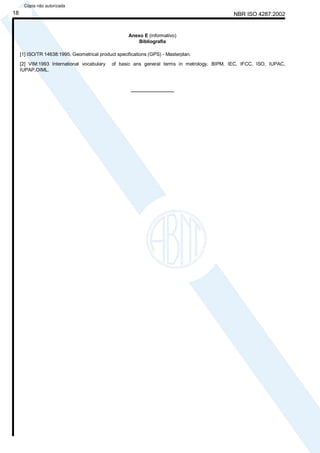 Iso 4287 Example Abnt nbr iso 4287 rugosidade - método do perfil - termos, definições e ...