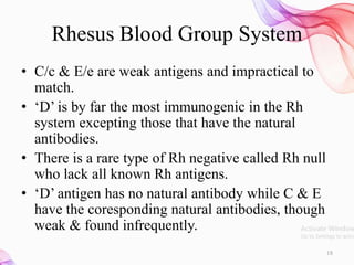 ABO-Rh Isoimmunisation in that The Basics of Blood, antibody can Be ...
