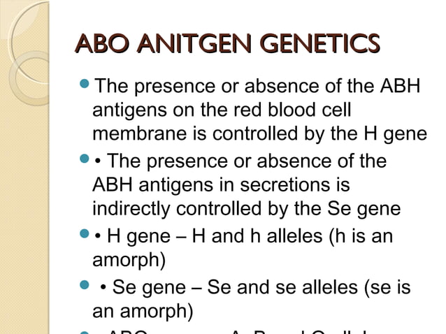 Abo blood group system | PPT