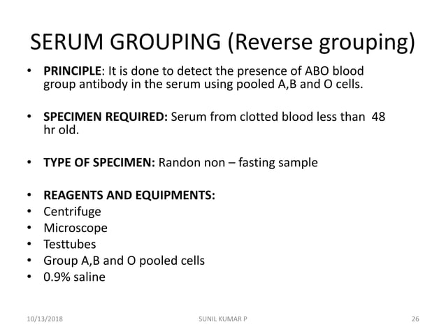 Abo blood group system | PPTX | Blood Disorders | Diseases and Conditions