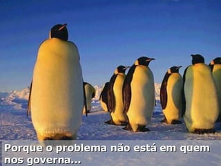 Porque o problema não está em quem nos governa... 