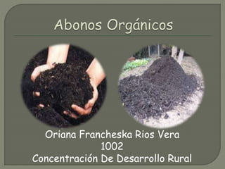 Oriana Francheska Rios Vera
1002
Concentración De Desarrollo Rural
 