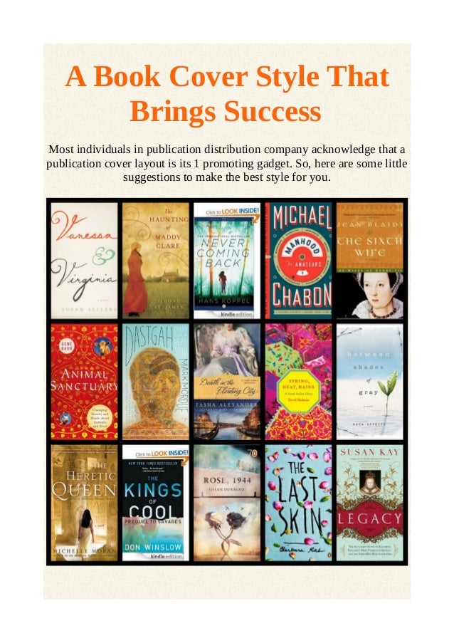 A book cover style that brings success