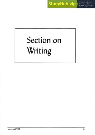 Section on
Writing
i
A book for IELTS 91
 