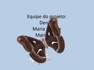 Equipe do projeto:DeniseMaria AméliaMaria JoséValéria