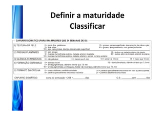 Definir a maturidade
     Classificar
 