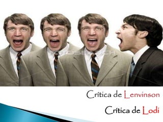 Crítica de Lodi
 