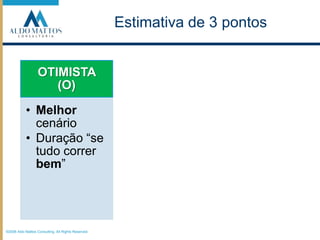 ©2008 Aldo Mattos Consulting. All Rights Reserved.Estimativa de 3 pontos
